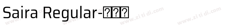Saira Regular字体转换